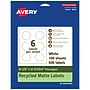 Avery EcoFriendly Laser/Inkjet Decorative Edge Multipurpose Labels, 2-1/2" x 2-57/64", White, 600/Box (94121)~#|#~836BC756-2CA1-4DA7-A036298EB9D8EAEF_sc7