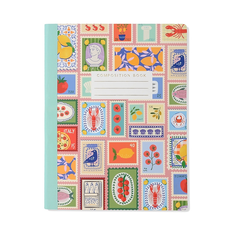 DesignWorks Ink Dreaming of Italy 1-Subject Composition Notebook, College Ruled, Assorted Colors (TCOMPA-119ST) image 1