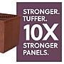 Smead Tuff Box Bottom Heavy Duty Reinforced Faux Leather Accordion File, Alphabetical Index, 21 Pocket, Letter, Brown (73786)~#|#~836E1073-33F5-45DB-A67389C5BFC6A82C_sc7