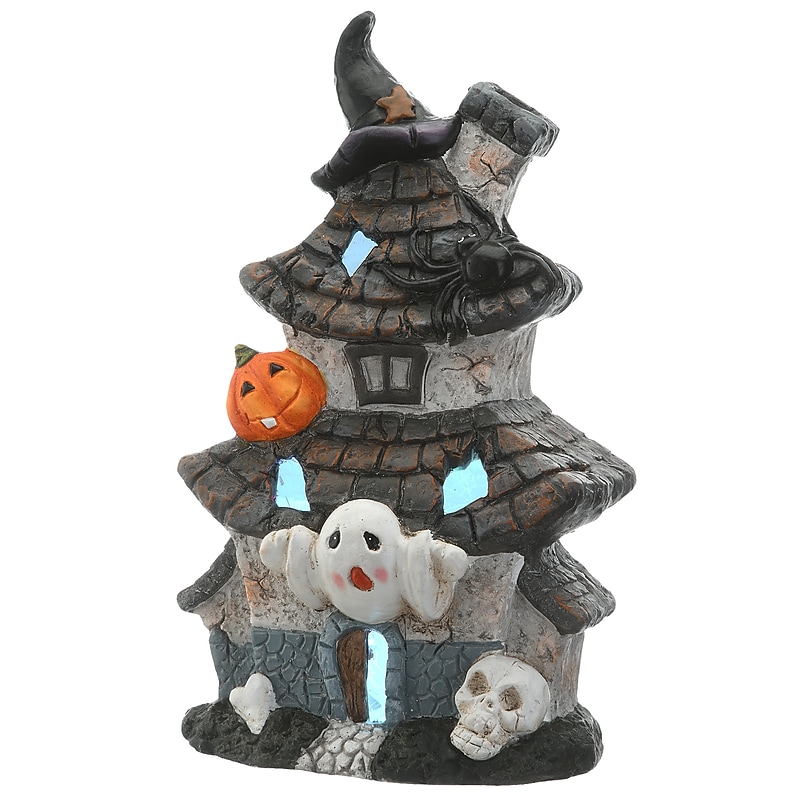 National Tree Company 18" Multilevel Haunted House with LED Light (PG11-FJ17946) image 1