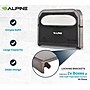 Alpine Industries Toilet Seat Cover Dispenser, Half-Fold, Black, 2/Pack (453-PKG)~#|#~8375BBB1-D6BF-4582-A4BE806B1C1CDD34_sc7