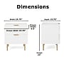 Adore Decor Jolie Side Table, White (FUST10081A)~#|#~837A28E5-08FA-4765-8B7DBE9E9720872E_sc7