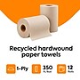 Coastwide Professional Recycled Hardwound Paper Towels, 1-Ply, 350 ft./Roll, 12 Rolls/Carton~#|#~837BD575-2AB1-48E9-8DA27A31666A7D34_sc7