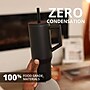 Elemental Commuter Series Stainless Steel Triple Wall Insulated Tumbler with 2 Straws & Handle, 40 oz., Black (ET40BK2)~#|#~837C0FA5-19DB-437D-A0472B9C5AC874E7_sc7