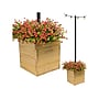 Excello Global Products Extra-Large Planter with Pole Support, Natural Wood (EGP-HD-0478-OS)~#|#~83823144-32A5-4B88-BC481ABA3FE8D7C2_sc7