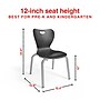 Staples Polypropylene 12" Student Chair, Black, 4/Box (ST63543)~#|#~83886474-43D2-4839-9EDB985297CF9DAC_sc7