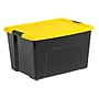 Iris 60 Quart Storage Container with Lid, Plastic, Yellow, 6/Pack (500277)~#|#~8388DE9C-FE17-42C9-94DE146E9973C94C_sc7