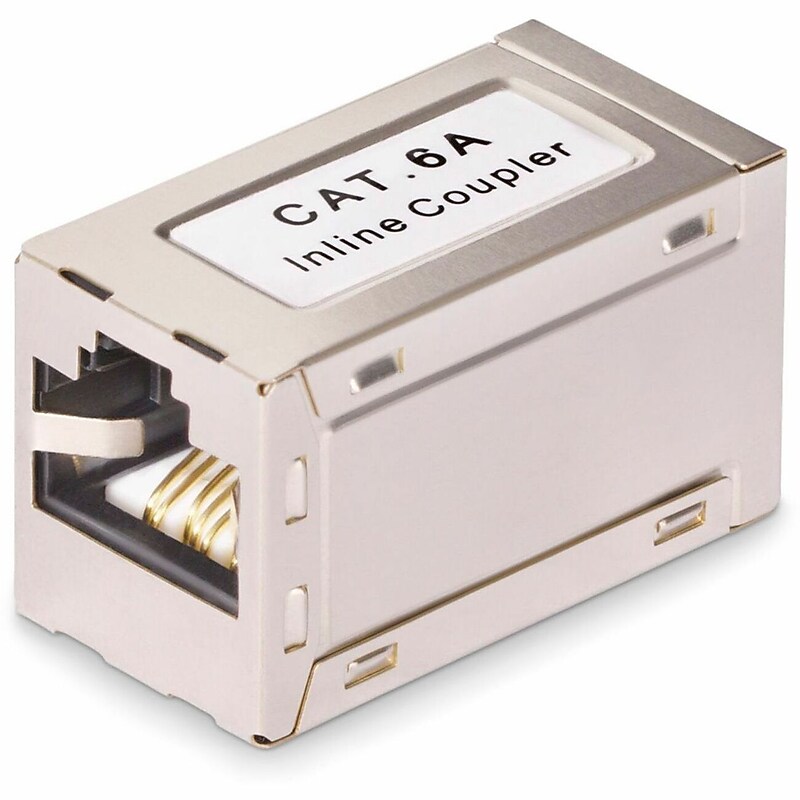 StarTech Shielded RJ45 Coupler 10 Gbps Ethernet Cable Extension (IN-CAT6A-COUPLER-S1) image 1
