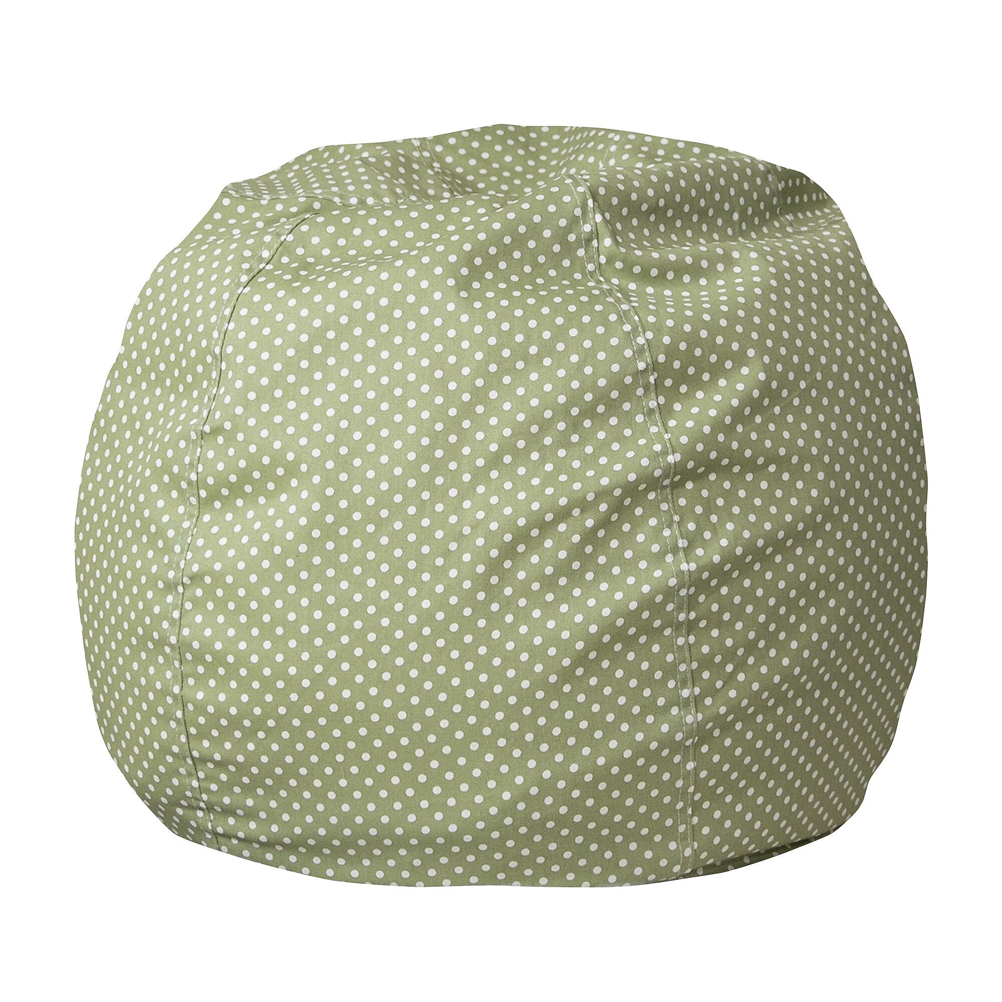 Flash Furniture Cotton Twill Small Dot Kid’s Bean Bag Chair, Green (DGBEANSMDTGN) Sansujyuku sansujyuku.com