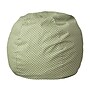 Flash Furniture Cotton Twill Small Dot Kids Bean Bag Chair, Green~#|#~838B0623-CDBA-4E3B-AA959BC15626D633_sc7