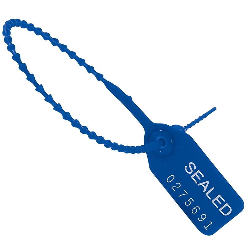 Partners Brand Security Seals, 11" x 10.75", Blue, 1000/Carton (SE1017BL) image 1
