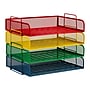 Mind Reader Metal Side Loading Stackable Letter Tray, Multi Colored (DSTACK4-ASST)~#|#~8392B9BD-CA20-4812-87E891E9996EB705_sc7
