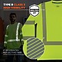 GloWear 8370 High Visibility Long Sleeve T-Shirt, ANSI Type R Class 3, Lime, X-Large (22255)~#|#~839676CC-A996-4EDF-9D33E9135553D483_sc7