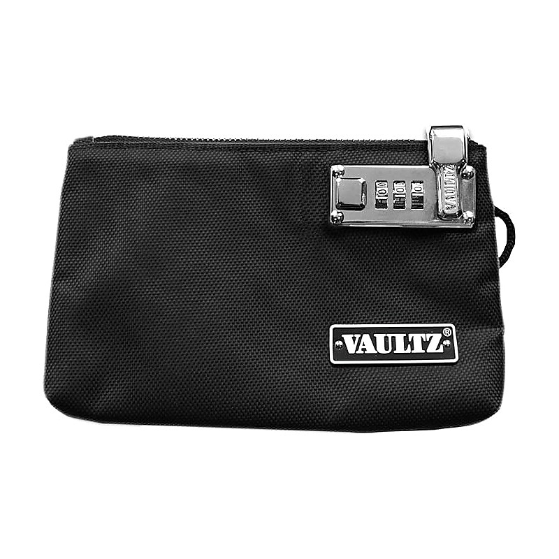 Vaultz Money Bag w/ Lock, Fabric, Black (VZ00503-CAM) image 1