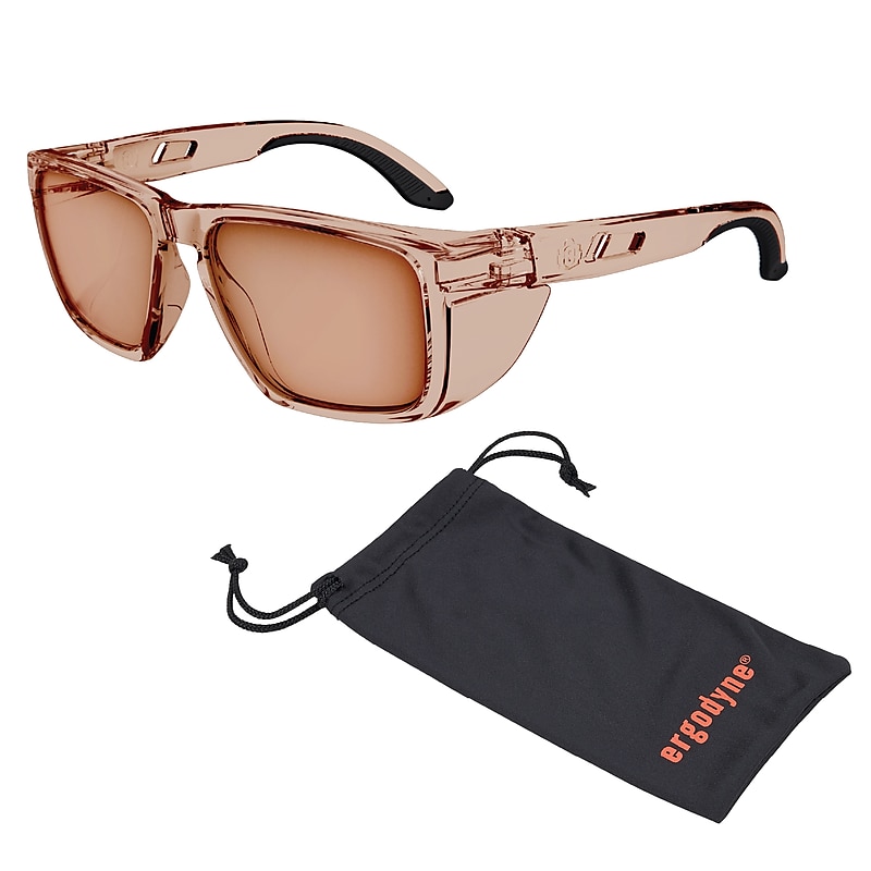 Ergodyne Skullerz SIXTEN-AFAS Anti-Fog Safety Glasses, Tan Lens (58212) image 1