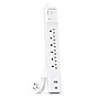 CyberPower CSP 6‑Outlet 2‑USB Port Surge Protector, 4', 1500 Joules, White (CSP604UCW)~#|#~839A5BD3-ECF8-486A-AB6D4C708A18C66F_sc7