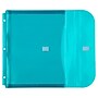JAM Paper Plastic Binder Pocket, 3-Hole Punched, Teal Blue, 12/Pack (218VB1TE)~#|#~839B9725-035F-41C0-A5FE34391638EC56_sc7