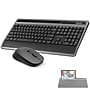 Delton T42 Wireless Keyboard with Tablet Holder and M42 Optical Mouse Combo, Black (DKBMT42-WB)~#|#~839C7612-A706-4D70-A8C64A731B653085_sc7