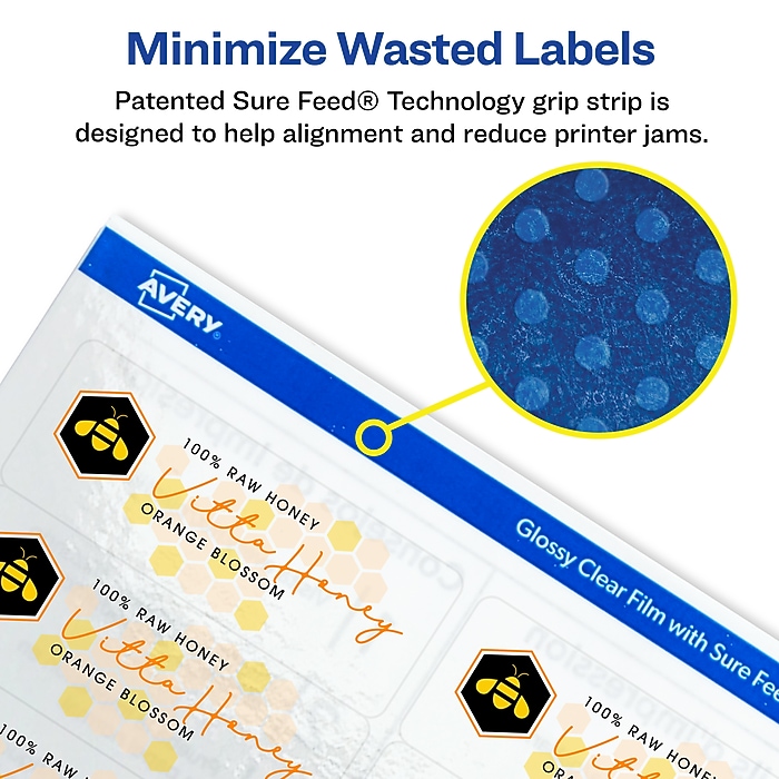 Avery Easy Peel Laser/Inkjet Address Labels, 1