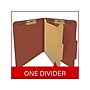 Medical Arts Press Pressboard Classification Folder, 1 Divider, 2" Expansion, Letter Size, Red, 10/Box (DV-T42-14-3RED)~#|#~839FF42B-06C4-475F-8BE707EA155AAFC4_sc7