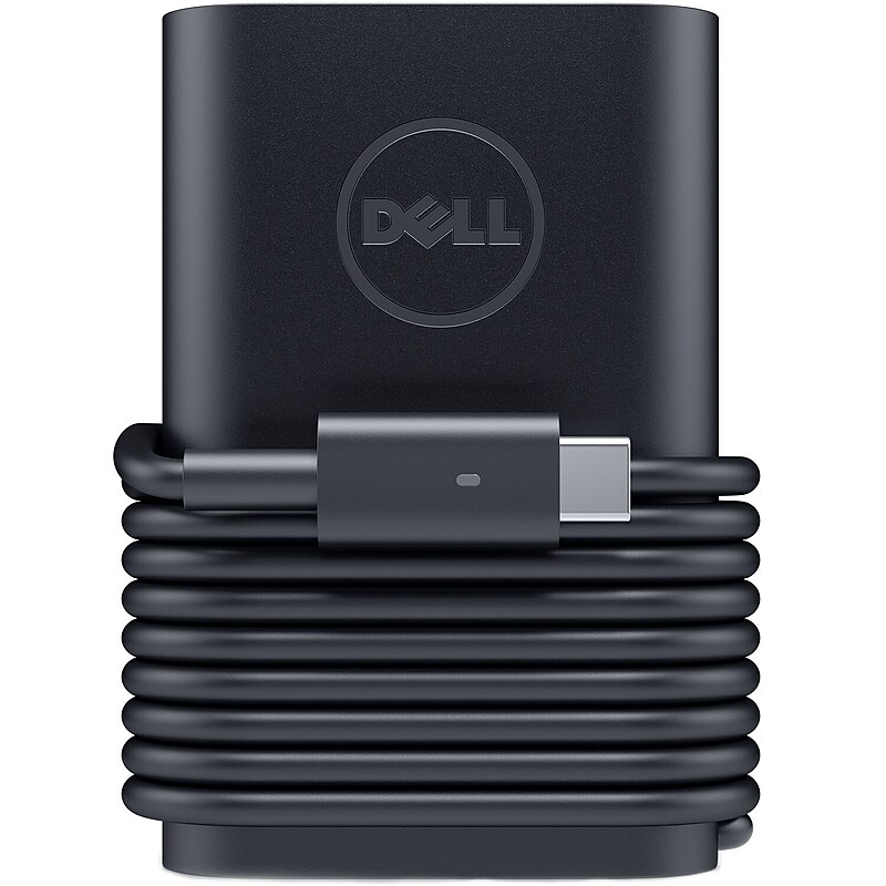 Dell 65W Type-C AC Adapter for Laptop, Black (9FNYW) image 1