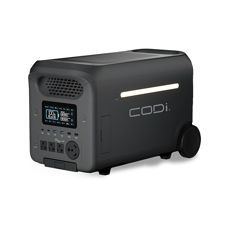 CODi PowerPro 3000W Portable Power Station, Black (PS09703) image 1