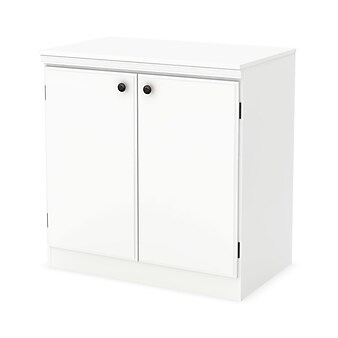 South Shore Morgan 32.5" 2-Door Storage Cabinet, White (7260722)