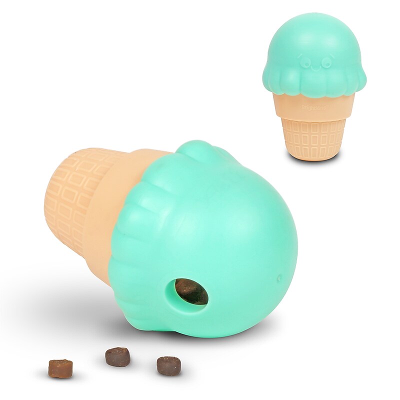 Brightkins Large Ice Cream Treat Dispenser, 2 Pieces, Dog Enrichment Toys, Dog Puzzle Toy, Dog Chew Toys, Dog Stimulation Toys image 1
