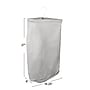 Household Essentials 11-Gallon Collapsible Laundry Bag, Cotton, Grey (HE1124)~#|#~83A96FE0-7798-41C4-9BF5F9C9C0229B69_sc7
