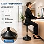 Uncaged Ergonomics Wobble Stool Armless Fabric Active Stool, Black (WSB)~#|#~83AA12F9-360E-4108-85510665A1C5823F_sc7