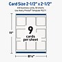 Avery Square Business Cards, Matte White, 400/Pack (19479399831)~#|#~83ACFACA-5678-4F1C-9BAC299B9555C562_sc7