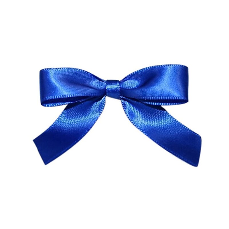 JAM Paper Satin Bows, Royal Blue, 100/Pack (52640349175) image 1