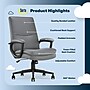 Serta Comfort Modern Ergonomic Bonded Leather Swivel Executive Chair, Gray (CHR10132C)~#|#~83B5190A-A11A-4805-8675A26D1926BE42_sc7