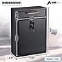 AdirOffice Indoor/Outdoor Interoffice Mailbox, Black (631-04-BLK)~#|#~83B669F7-C7D0-4DC2-8BFDF7CD25D00EF2_sc7