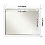 Amanti Art Vanity White Narrow Frame Wall Mirror, 33.5" x 43.5" (A42674593670)~#|#~83BBCD5D-ED78-4C48-9F7529C77BCC3083_sc7