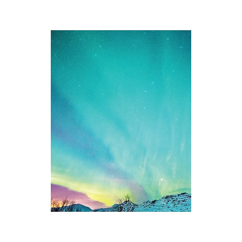Great Papers Northern Sky Lights Letterhead, Multicolor, 50/Pack (2023047) image 1
