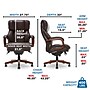 La-Z-Boy Fairmont Ergonomic Faux Leather Executive Big & Tall Chair, 400 lb. Capacity, Biscuit Brown (44940OSS)~#|#~83BD7ED1-06ED-416B-BCE9608B6129B18A_sc7