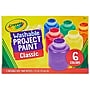 Crayola Washable Kid's Paint Bottles, Assorted Colors, 2 oz., 6/Pack (54-1204)~#|#~83C26297-7ACF-483F-9496C5265A12DF60_sc7