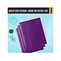 Better Office Glossy 2-Pocket Portfolio Folder, Purple, 25/Pack (80184-25PK)~#|#~83C487E1-116D-424C-88287729C25B106A_sc7