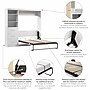 Bestar Pur Space-Saving Murphy Bed and Shelving Unit with Drawers, White (26868-17)~#|#~83C6DF92-5840-42FA-9C4FE59A2CEA0918_sc7