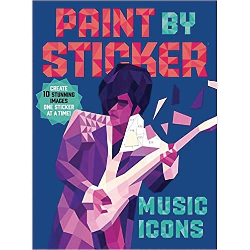 Workman Paint by Sticker Music Icons Activity Book (PS1450) image 1