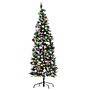 Elf Stor 6 ft. Flocked Pencil Pre-Lit Artificial Christmas Tree (50-300-6FLK-BAG)~#|#~83CBFA08-4BB1-47CA-8E36D15B25CEC935_sc7