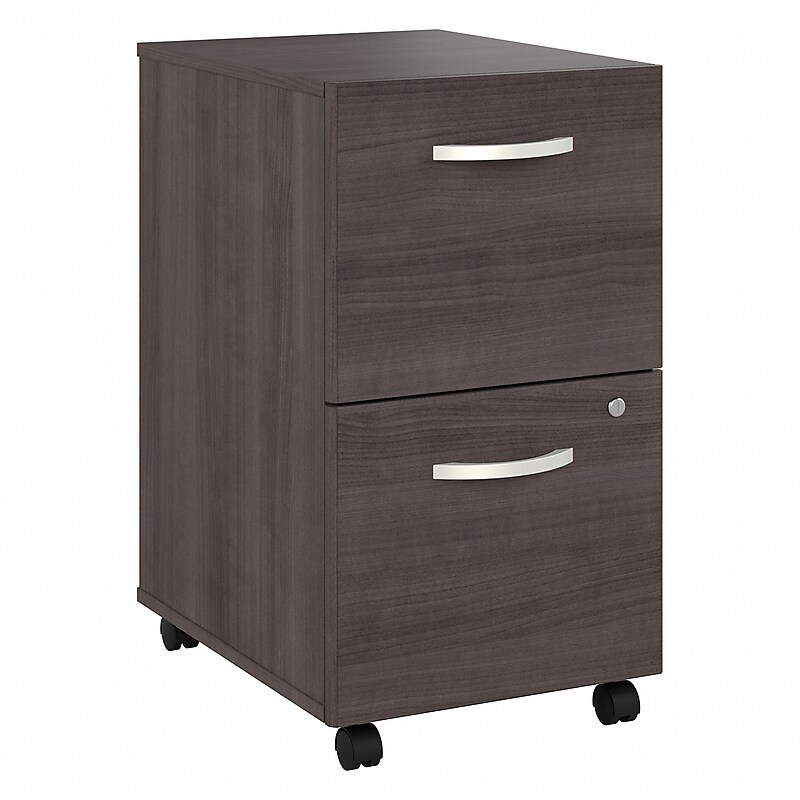 Bush Business Furniture Studio A 2-Drawer Mobile Vertical File Cabinet, Letter/Legal Size, Lockable, Storm Gray (SDF116SGSU-Z) image 1