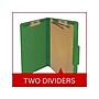 Medical Arts Press Pressboard Classification Folder, 2 Dividers, 2" Expansion, Legal Size, Moss Green, 10/Box~#|#~83D151DD-35AB-4621-9F0704F11D424885_sc7