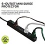 GoGreen Power 6 Outlet Mini Surge Protector, 2' Cord, White (GG-16103MIN)~#|#~83D1D5F5-4A10-4DDB-A49BAC83904B0FBD_sc7