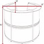 Regency Marque 142"W Curved Reception Desk Workstation, Cherry (77294CH)~#|#~83D22BC1-7920-48FA-BAEAFB01DBEBA4B7_sc7