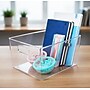 Azar Small Plastic Storage Bin with Handles, 5.12" x 7.75"x 6.25", Clear, 4/Pack (556742-4PK)~#|#~83D29882-AAFE-43FB-A9B349975BC672F8_sc7