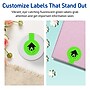 Avery Decorative Edge Multipurpose Labels, 1.5" x 4", Neon Green, 160/Pack (94116)~#|#~83D9AF94-397E-4E03-B20FB43EBC881E3B_sc7