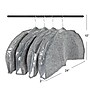 Household Essentials Hanging Clothing Shoulder Dust Covers, Graphite Gray, 4/Set (HE1040)~#|#~83DADAE3-AC0F-43AA-8F6E9514CB9EA7F2_sc7