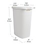 Mind Reader 15.85-Gallon Laundry Hamper with Lid, Plastic, White, 2/Set (60HAMP2PK-WHT)~#|#~83DBF681-F6C3-4A3A-914B922F5CA82714_sc7